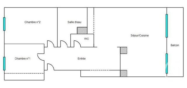 Appartement F3 à vendre - 3 pièces - 58.0 m2 - NICE - 06 - PROVENCE-ALPES-COTE-D-AZUR - Century 21 Etoile Immobilier